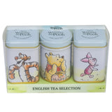 WINNIE THE POOH 3X MINI TEA TINS WITH ENGLISH LOOSE LEAF TEA