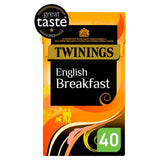 TWININGS ENGLISH BREAKFAST TEA BAGS 40