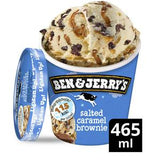 BEN & JERRYS MOOPHORIA SALTED CARAMEL BROWNIE 465ML
