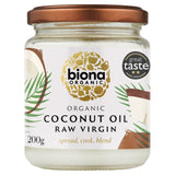 BIONA ORGANIC RAW VIRGIN COCONUT OIL 200G