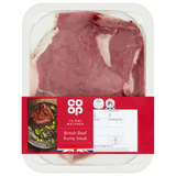 COOP BRITISH BEEF RUMP STEAK 227G