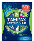 TAMPAX PEARL COMPAK REGULAR 8